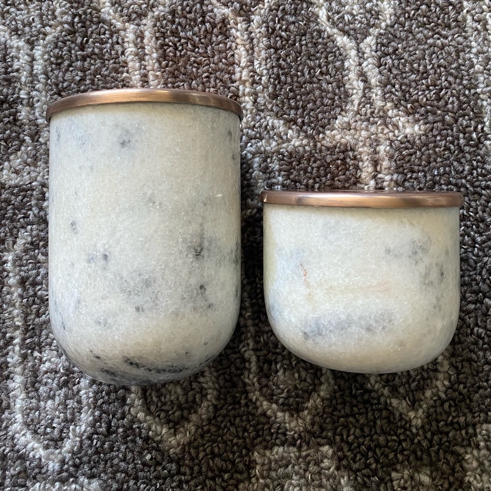Target Threshold Marble Candlestick Holders